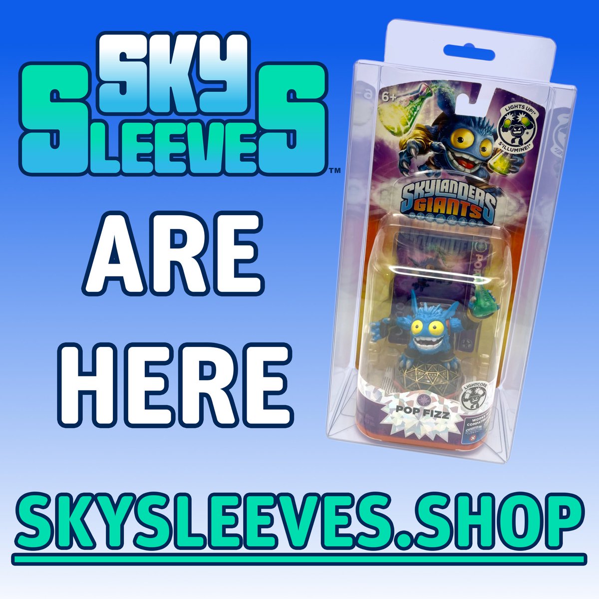 The wait is over, Sky Sleeves are here! Head to skysleeves.shop to order your own protectors today! #skylanders #skysleeves