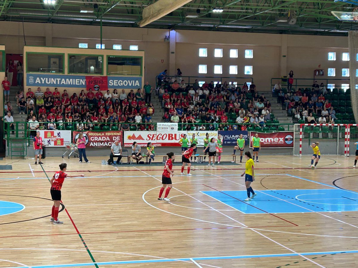 ⚽️ 4.4 en el partido entre CD Segosala Naturpellet vs Gran Canaria Teldeportivo en el playoff de ascenso ida de la final disputado en el Pabellón Pedro Delgado en Segovia que ha contado con un gran ambiente en las gradas. 
👏🏻El sueño del ascenso a primera división sigue vivo.