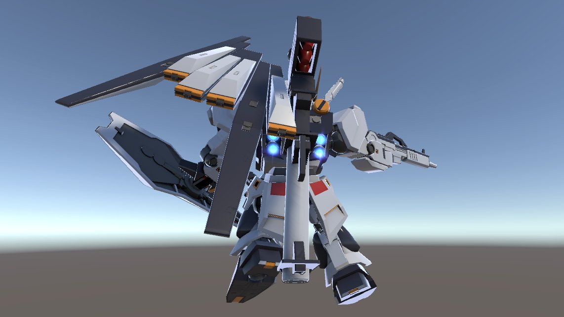cm500ml's tweet photo. wip　νガンダム　3.0h

慣性を色々やってみたけどいい感じにはならなかった……。
一旦諦めて、エフェクト作成
タノシイ！ https://t.co/QudtUlZjTn