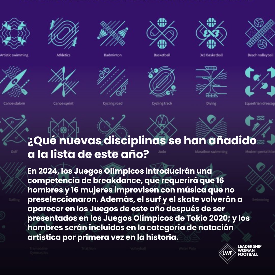 LWFplatform's tweet image. Solo quedan 40 días hasta el comienzo de los Juegos Olímpicos 2024🤩🥳 

Desliza para saber algunas cosas importantes sobre estos JJOO en Paris 👉🏼  
#Olimpics