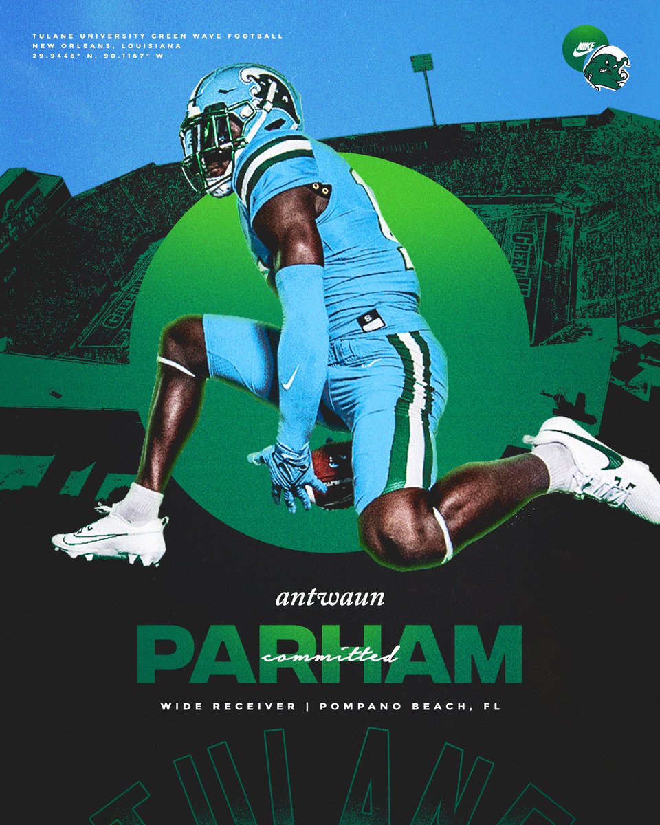 #committed glad to be apart of the Tulane family🌊🌊 <a href="/CoachCarterTU/">#TTB</a> <a href="/GreenWaveFB/">Tulane Football</a> <a href="/TailgateTulane/">Tulane Tailgate</a> <a href="/Coach_Davis3/">Coach Davis</a> <a href="/Coach_Mont70/">Roberto Montanez Jr</a> <a href="/KingMag58863619/">King Magic</a> <a href="/ConroyWhyte/">Conroy Whyte</a> <a href="/JackSwain100/">Russ Swain</a> <a href="/JohnGarcia_Jr/">John Garcia, Jr.</a> <a href="/ChadSimmons_/">ChadSimmons</a> <a href="/Andrew_Ivins/">Andrew Ivins</a> <a href="/larryblustein/">Blustein Recruiting</a> <a href="/TheCribSouthFLA/">Frank Tucker</a> <a href="/CoachQ954/">Coach Q</a> <a href="/MattRothman3/">Matty Rothman</a>