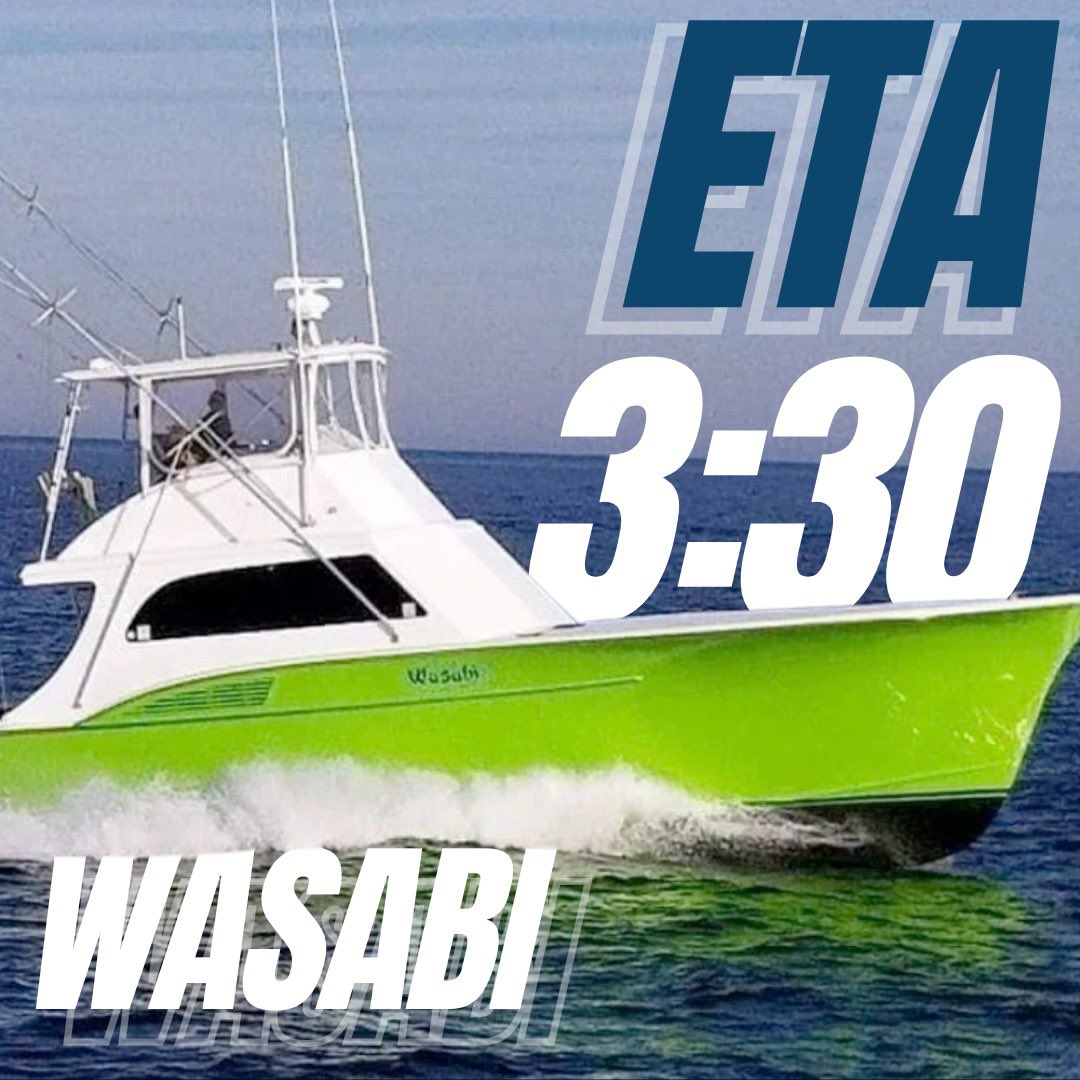 UPDATE 🚨WASABI has boated a Blue Marlin🚨 They’ll be at the scales around 3:30 PM 

TUNE IN to Big Rock TV 📺 for all the action!