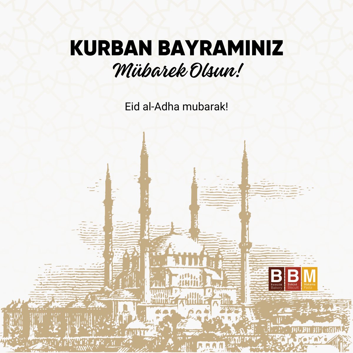 Kurban Bayramınızı tebrik eder, hayırlara vesile olmasını dileriz.

#bayram #kurbanbayramı