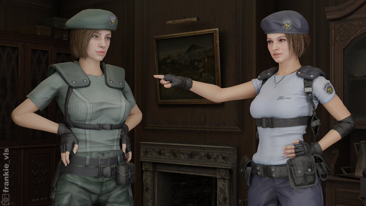 frankie_vls's tweet photo. STARS Face-Off 💙⭐️
Two Remake Jills are up and ready to go on a catfight on which Jill is the best. Which Jill is your favorite?
#JillValentine #JuliaVoth #SashaZotova #ResidentEvil #ResidentEvil3 #RE3 #REBHFun #Blender #Blender3d #3d #3dart #myart #3drender https://t.co/0OdSCMJq23