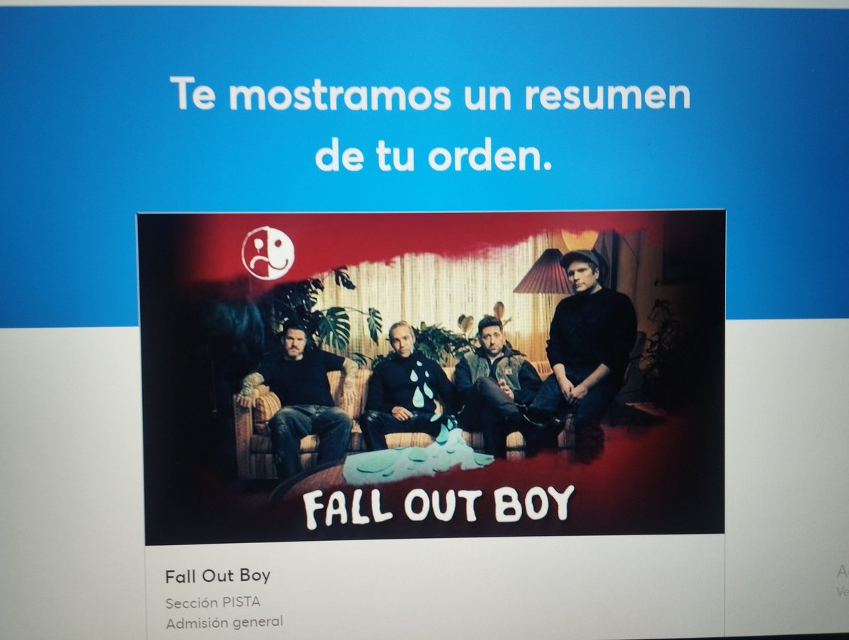 Jess_TELLOBO's tweet photo. @falloutboymex Nos vemos este 25 de Septiembre. 
Nada impedirá que vaya, ni mi quimio de un día antes xD https://t.co/o3jh8HA9Se