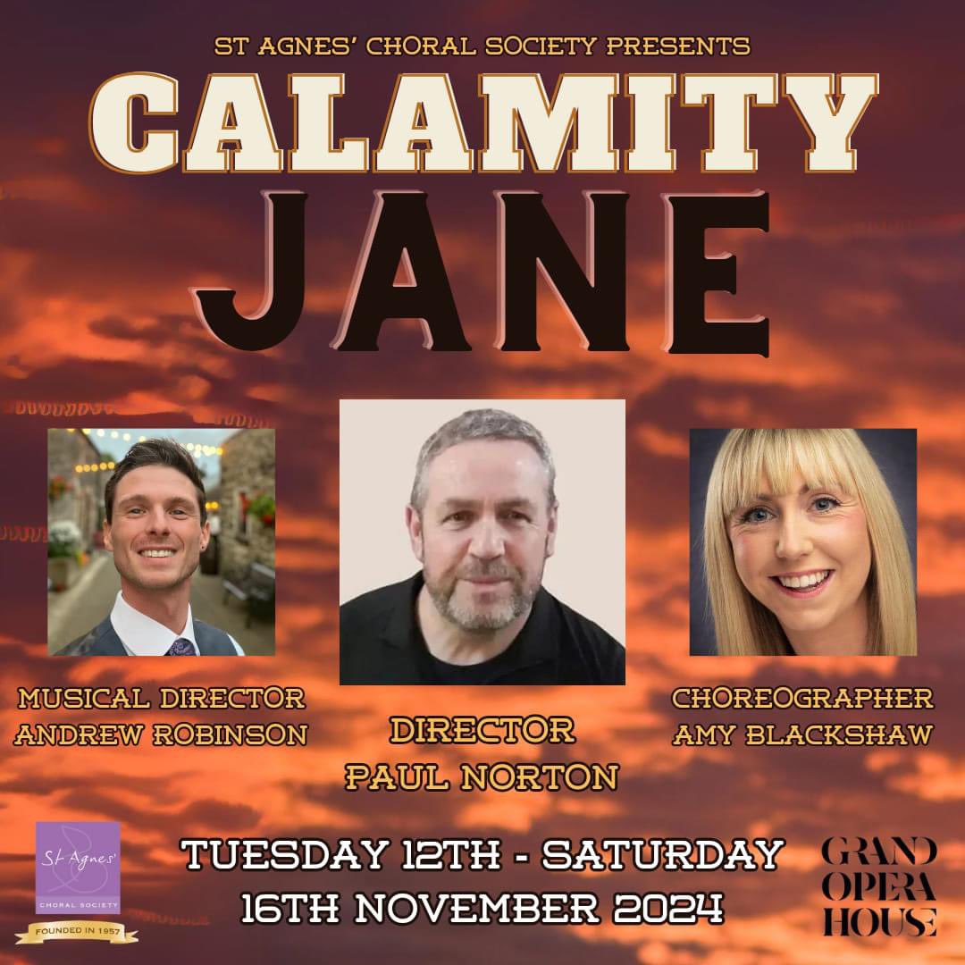 mcgreaser's tweet image. Hope to see you all at our Calamity Jane in November in Grand Opera House, Belfast

#aggies #aims24