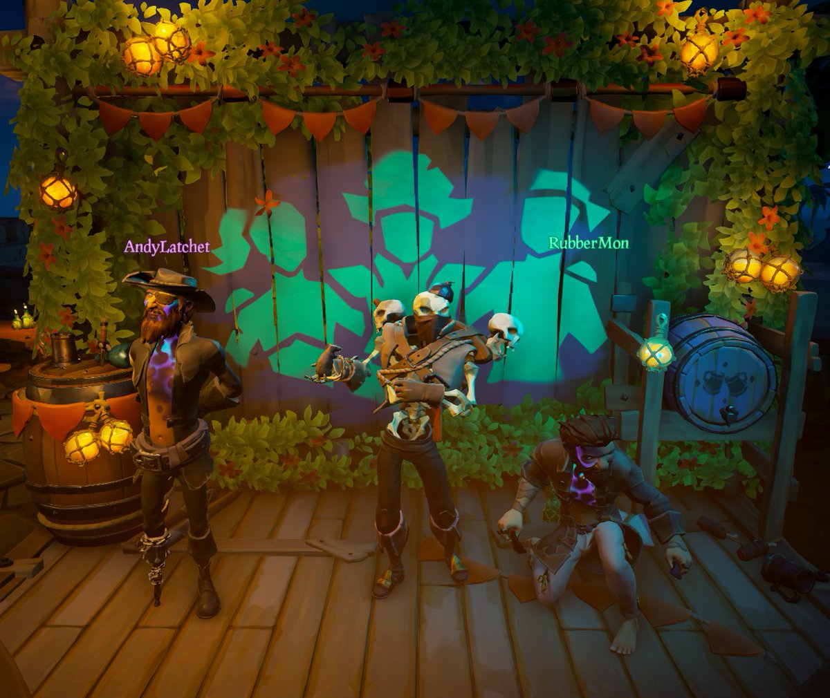 Met some absolute legends, including some who logged out before pictures, this community weekend. Had a good time doing Fort of the Damned and fighting a few people. Glad I was able to take part this season!
#SeaOfThieves #CommunityWeekend