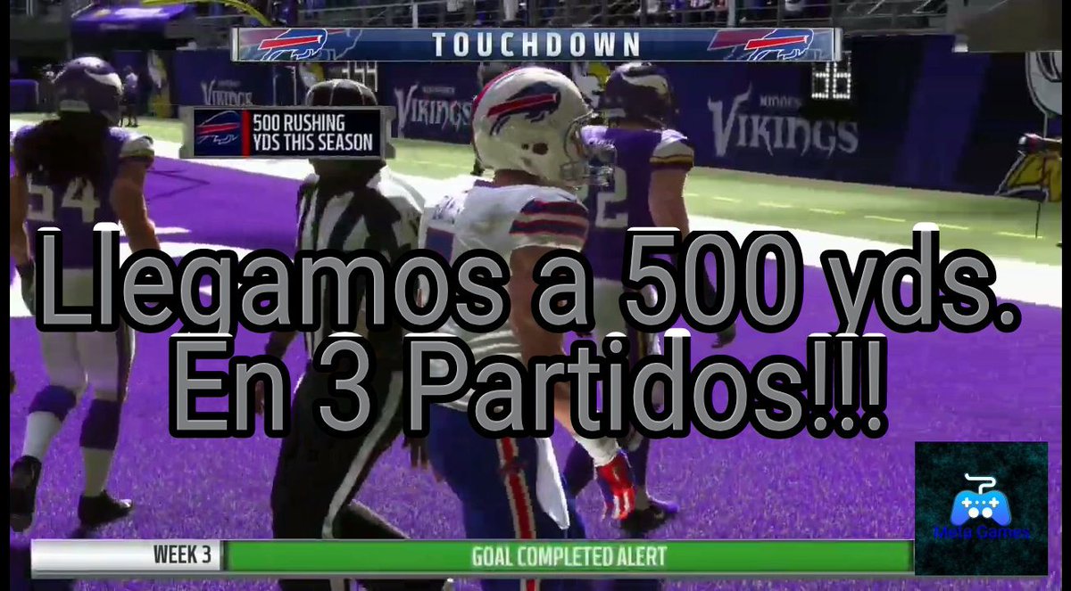 MetaGames7's tweet image. youtu.be/dWtnJu9quwE
Nuevo Video en el canal:"Meta Games" en el que continuaremos con nuestro modo carrera como corredores de los @BuffaloBills en #MaddenNFL19 y llegamos a las 500 yds. en la temporada ante los @Vikings de Minnesota.
Cualquier comentario también estamos aquí.