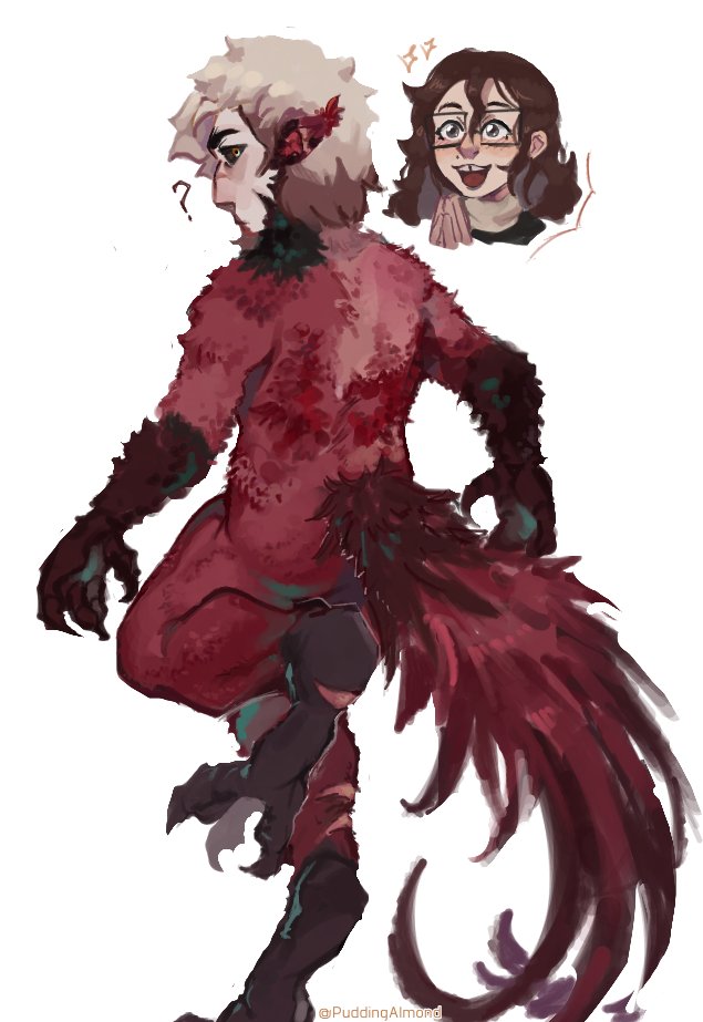 Feathered Hunter rear view :>
#TheOwlHousefanart  #Toh #HunterNoceda