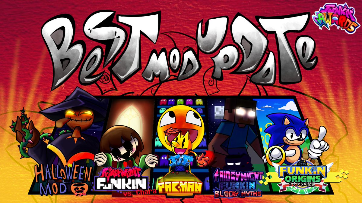 FUNKIN' AWARDS (Coming 2025) (@funkinawards_) on Twitter photo <a href="/FunkinAward/">Friday Night Funkin’ Awards</a> @FridaysNew <a href="/FNFnewsespanis/">⭐️FNIS ****** ☕️</a> <a href="/News_Funkin/">Funkin News</a> <a href="/GameBananaFNF/">FNF: GameBanana 🍌</a> <a href="/FunkiMini/">Mini Funky News</a> <a href="/THEREALTIMELIME/">Daily FNF Reviewer (Synecdoche Funkin ???%)</a> <a href="/RealDazzen/">Dazz</a> <a href="/D00dlerEthan/">EthanTheDoodler</a> <a href="/gurgney/">Churgney Gurgney</a> <a href="/YaperPaper/">YaperPaper | 🎂 TOMORROW | Gasharpoon’s Husband</a> <a href="/TNiZac13/">zac</a> <a href="/pex_ton/">Penkaru</a> <a href="/B4Yelion/">B Yelion</a> BEST MOD UPDATE:
The updates, so loved and really, very well done; Here are updates that might improve what you've done, expand to new content, or even both! CONGRATULATIONS TO THE NOMINEES!!!
Halloween Mod 2 (<a href="/helpme_thebigt/">Rozebud</a>)
Vs. Chara (@prodsoku)
Vs. Pac-Man (<a href="/fnfpacman/">FNF Vs. Pac-Man (ARCHIVED)</a>) <a href="/FunkinAward/">Friday Night Funkin’ Awards</a> @FridaysNew <a href="/FNFnewsespanis/">⭐️FNIS ****** ☕️</a> <a href="/News_Funkin/">Funkin News</a> <a href="/GameBananaFNF/">FNF: GameBanana 🍌</a> <a href="/FunkiMini/">Mini Funky News</a> <a href="/THEREALTIMELIME/">Daily FNF Reviewer (Synecdoche Funkin ???%)</a> <a href="/RealDazzen/">Dazz</a> <a href="/D00dlerEthan/">EthanTheDoodler</a> <a href="/gurgney/">Churgney Gurgney</a> <a href="/YaperPaper/">YaperPaper | 🎂 TOMORROW | Gasharpoon’s Husband</a> <a href="/TNiZac13/">zac</a> <a href="/pex_ton/">Penkaru</a> <a href="/B4Yelion/">B Yelion</a> BEST MOD UPDATE:
The updates, so loved and really, very well done; Here are updates that might improve what you've done, expand to new content, or even both! CONGRATULATIONS TO THE NOMINEES!!!
Halloween Mod 2 (<a href="/helpme_thebigt/">Rozebud</a>)
Vs. Chara (@prodsoku)
Vs. Pac-Man (<a href="/fnfpacman/">FNF Vs. Pac-Man (ARCHIVED)</a>)
