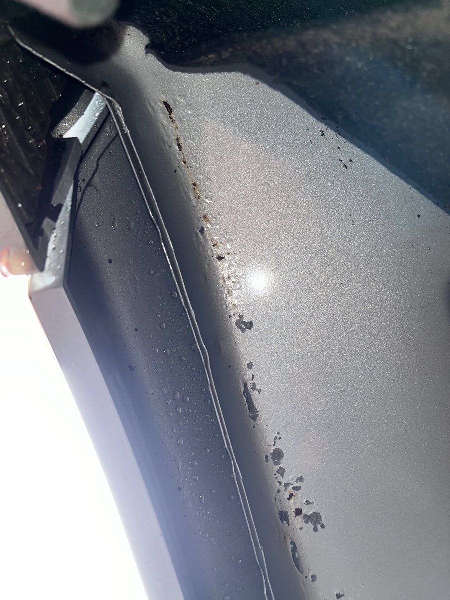 9162RF's tweet photo. Bit of a boring post but owning a classic mini means I’m not a fan of rust… anyway didn’t expect a less than 2 year old 18k mile @forduk Puma to have a rust trap issue for the future. Rear wheel arch liner rubs away the thin paint and corrosion starting. #rust #fordpuma #ford https://t.co/64hlCd2Tkp