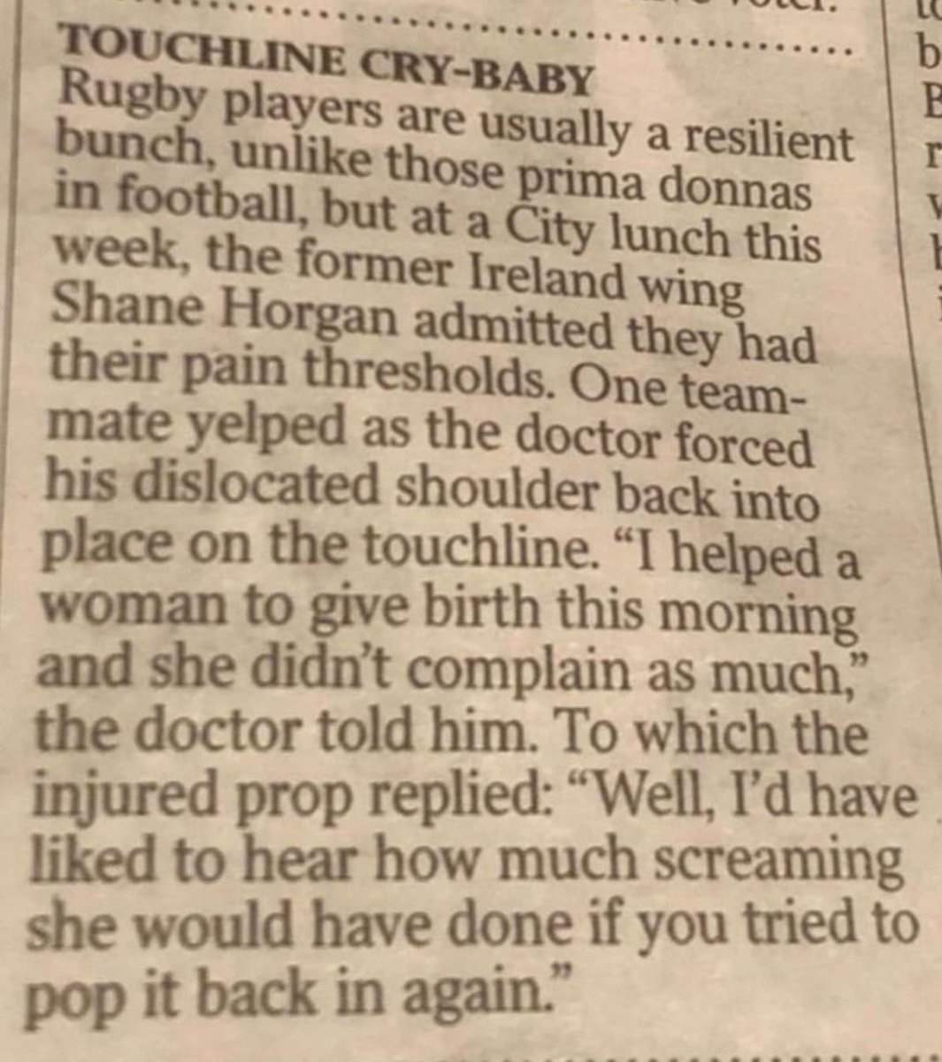 Humour is a form of pain relief, but logic is better prescribed.. 🏉 😁😁
<a href="/JayH936/">Jay H</a> 
<a href="/BeattieDoug/">Doug Beattie</a>