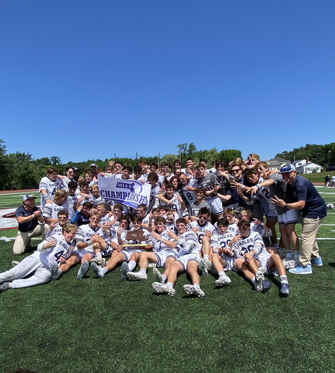 sjpathletics's tweet photo. INTRODUCING YOUR 2024 MIAA D1 LACROSSE STATE CHAMPS!!!! 💍💍💍 💍 So proud of each and every member of the @SJP_Lacrosse team. Let’s go EAGLES!!! 🦅 https://t.co/EhbbOb9QPC