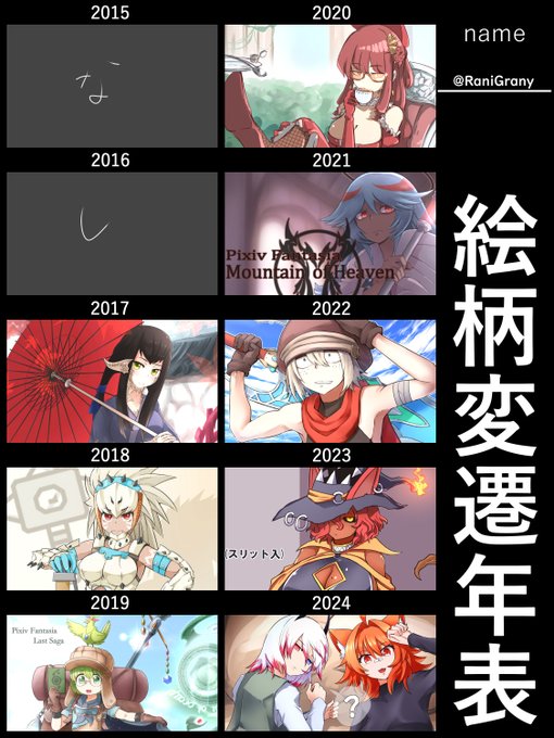 趣味絵とか企画絵でかき集めた 