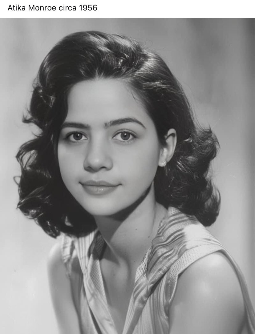 atika_mirza's tweet photo. Atika Monroe circa 1956 #Metagames https://t.co/sRfxn3D1Rx