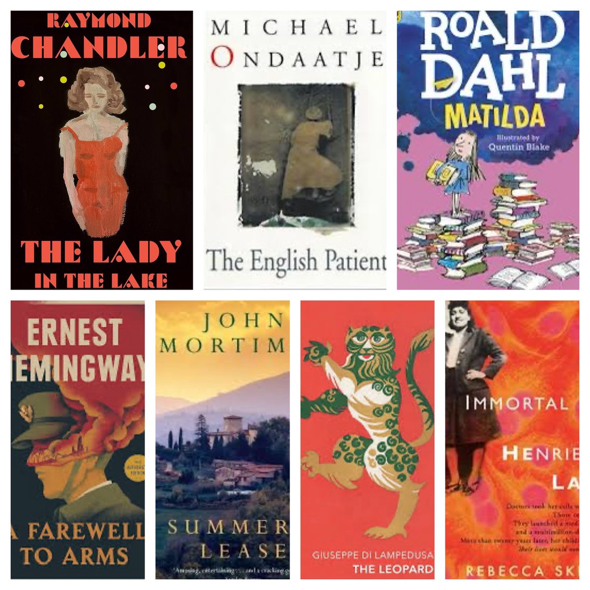 This really makes me happy everytime I look at it - my summer vacation reading list.