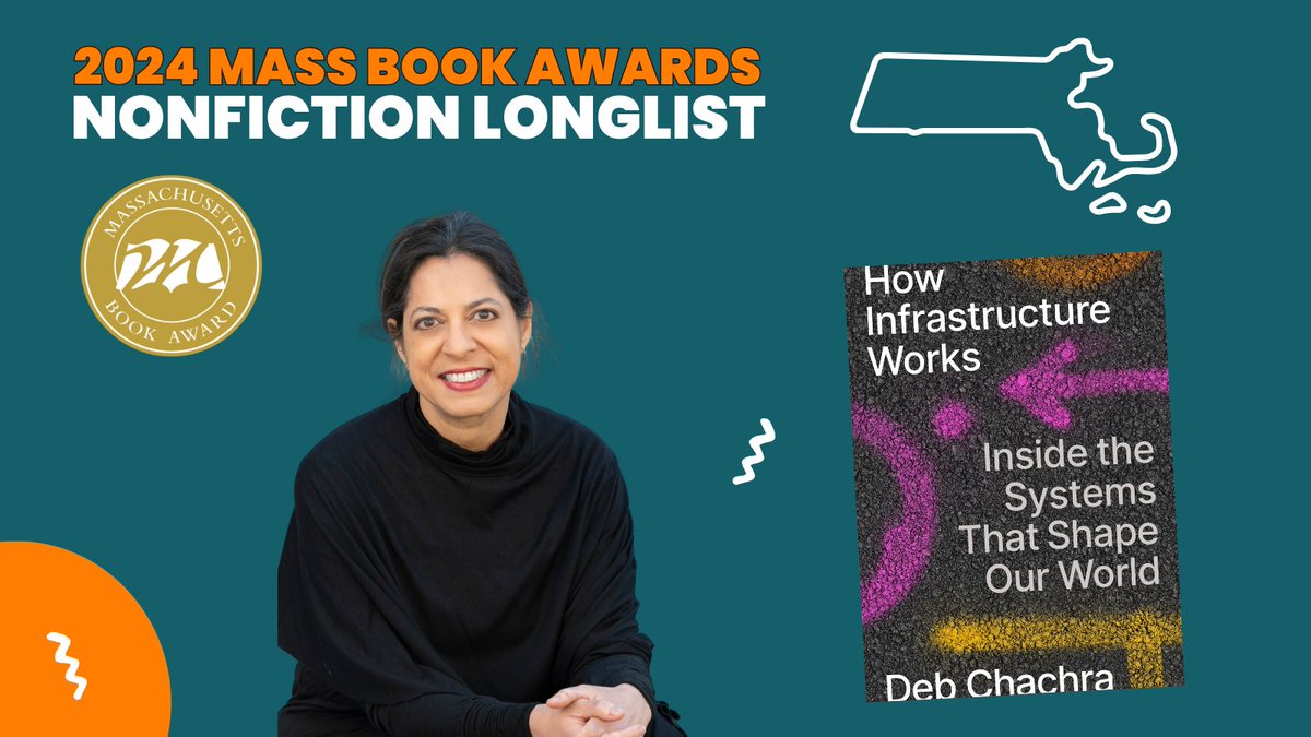 Mass Center for the Book (@massbook) on Twitter photo HOW #INFRASTRUCTURE WORKS @pengunusa by #MA #author & <a href="/OlinCollege/">Olin College</a>'s <a href="/debcha/">Deb Chachra is mostly not here</a> is a #massachusettsbookawards #nonfiction #longlist. Addresses the invisible systems that support us. See: ow.ly/nWpp50SgWOS #STEM #CenterForTheBook <a href="/MassLibAssoc/">Massachusetts Library Association 📚</a> <a href="/mblclibraries/">MBLC</a> <a href="/NEIBAbooks/">New England Independent Booksellers Association</a> HOW #INFRASTRUCTURE WORKS @pengunusa by #MA #author & <a href="/OlinCollege/">Olin College</a>'s <a href="/debcha/">Deb Chachra is mostly not here</a> is a #massachusettsbookawards #nonfiction #longlist. Addresses the invisible systems that support us. See: ow.ly/nWpp50SgWOS #STEM #CenterForTheBook <a href="/MassLibAssoc/">Massachusetts Library Association 📚</a> <a href="/mblclibraries/">MBLC</a> <a href="/NEIBAbooks/">New England Independent Booksellers Association</a>