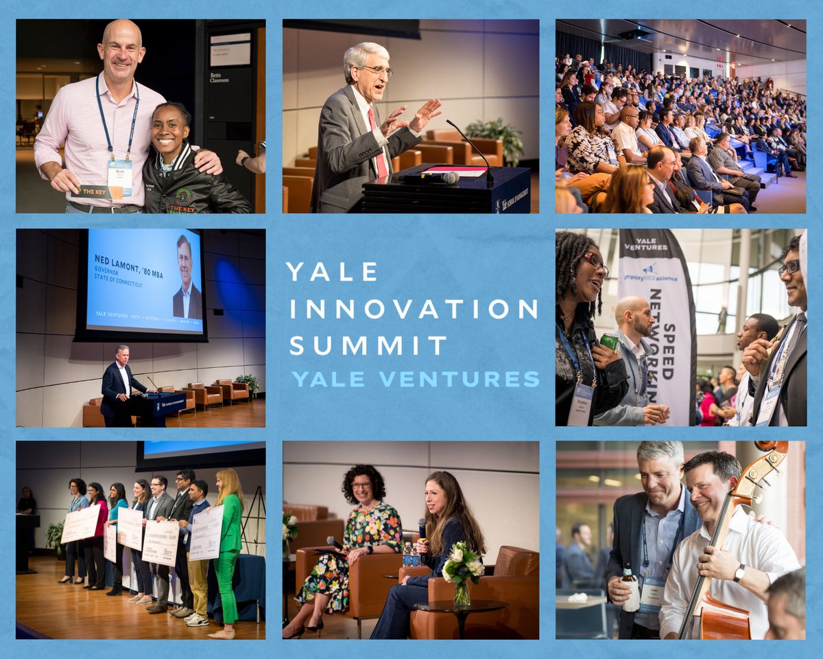 Sponsored by <a href="/Yale_Ventures/">Yale Ventures</a>, the two-day Yale Innovation Summit gathered leaders in arts, tech, biotech, climate, and health — as well as keynote speakers including Gov. Ned Lamont ’80 M.B.A., investor Tom Steyer ’79, and Chelsea Clinton. bit.ly/3xeXAXS #Yale