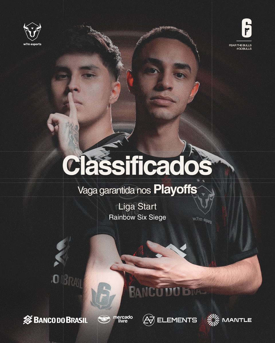 ESTAMOS CLASSIFICADOS PROS PLAYOFFS DA LIGA START 🫡

2x0 seco e sem fofoquinha, o ADM pediu um time e recebeu uma seleção! 

#GoBulls🤘