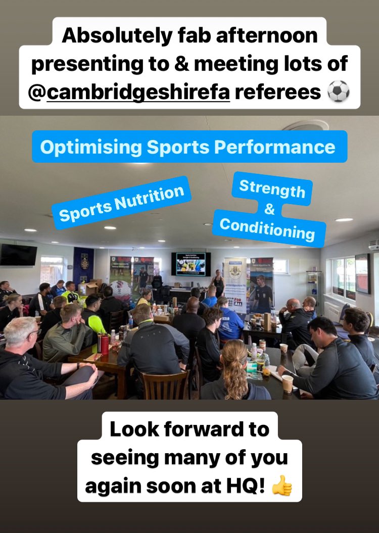 Great to meet the <a href="/CambsFAReferees/">Cambs FA Referees</a> today &amp; thanks to <a href="/CambsFA/">Cambridgeshire FA</a> for having us!