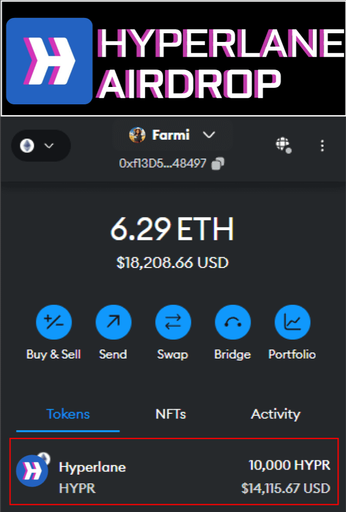 0xFarmi's tweet photo. Hyperlane will be the biggest Airdrop in 2024!

$L0 and $W are several times worse, but everyone forgets that

Airdrop confirmed. Supported by Celestia &amp; Eigenlayer.

Many will not listen to me, but will regret it later on👇 https://t.co/C7GBR82Bni