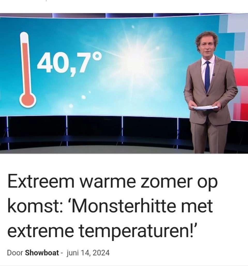 Ze kunnen met moeite drie dagen vooruit voorspellen, maar een maandje vooruit is geen probleem 😂😂😂😂😂😂😂👇
