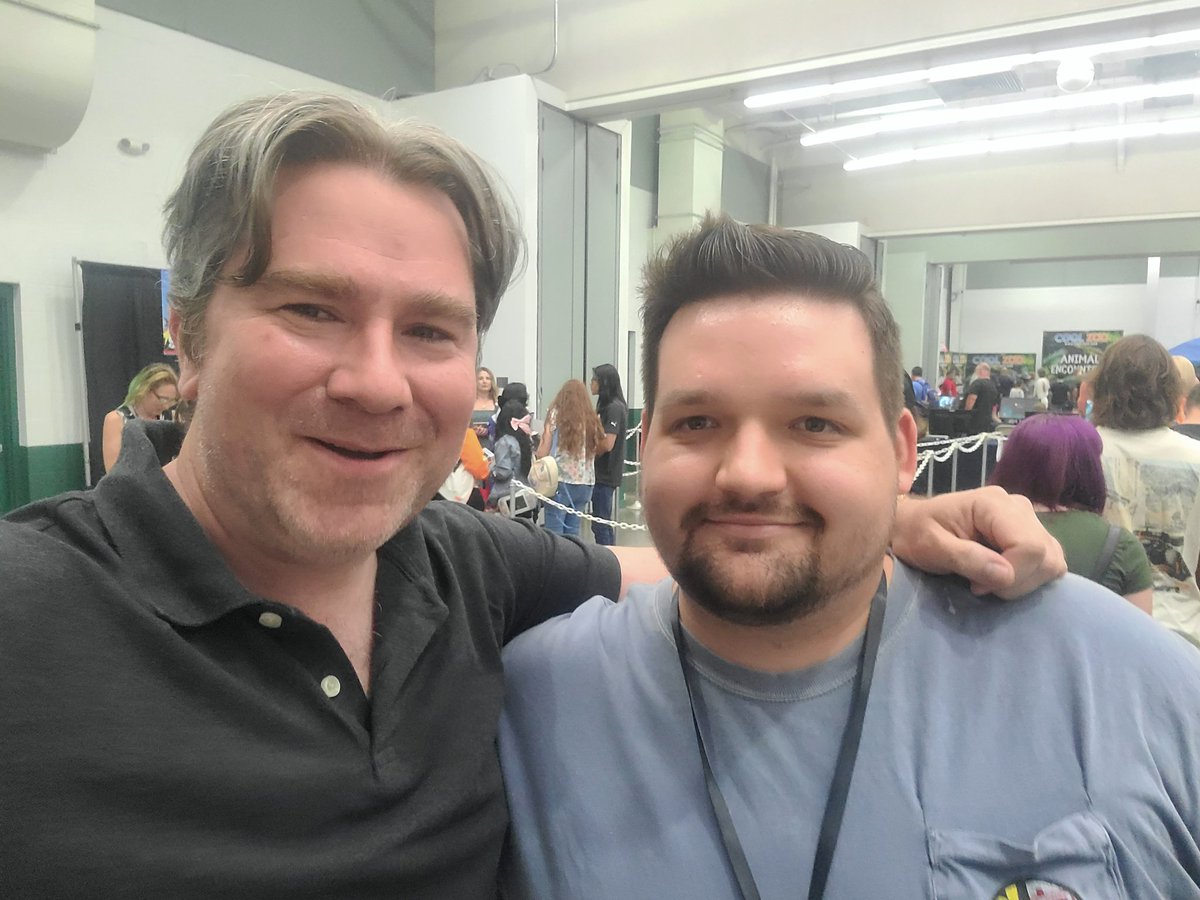 Virtual_SlothZ's tweet image. Met the legend, Morgan himself!! @rclark98 @TheActMan_YT