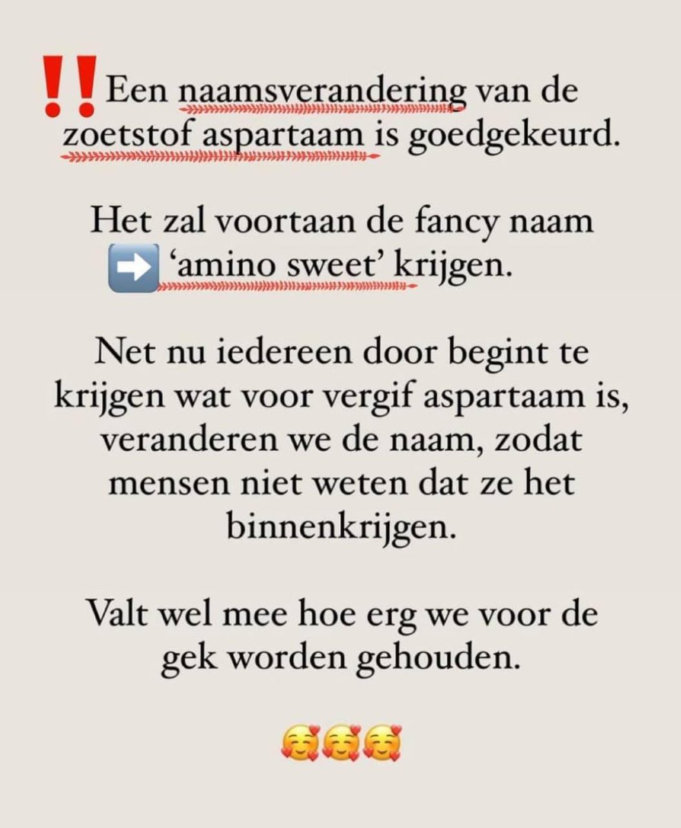 Kaatje21126's tweet photo. En zo doen je dat, kankerverwekend krijgt bekendheid, dan veranderen ze zo de naam. Pas op wat je eet en drinkt https://t.co/tneLvAYRzE
