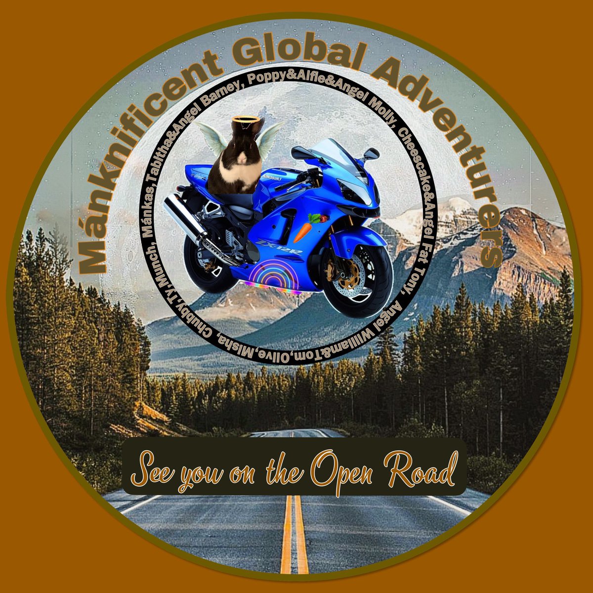 Tabitha: Angel Barney and I are ready to vroom vroom in France with #TheRuffRiderz whooo hooo #NewProfilePic