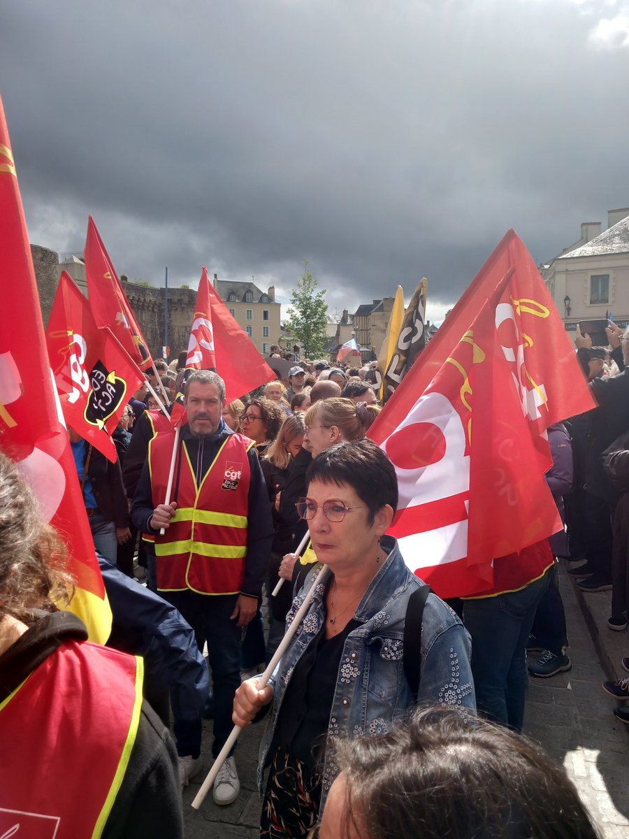 udcgt53's tweet photo. 🔴Près de 2000 personnes dans  les rues de Laval contre l'extrême droite !✊️✊️✊️ https://t.co/39WwSylR4F