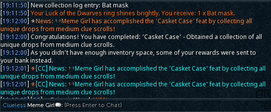 MemeGirlRS's tweet photo. Completed medium clues at 1252 kc 🎉

3/5 base clue titles! https://t.co/U6tbrjKmlr