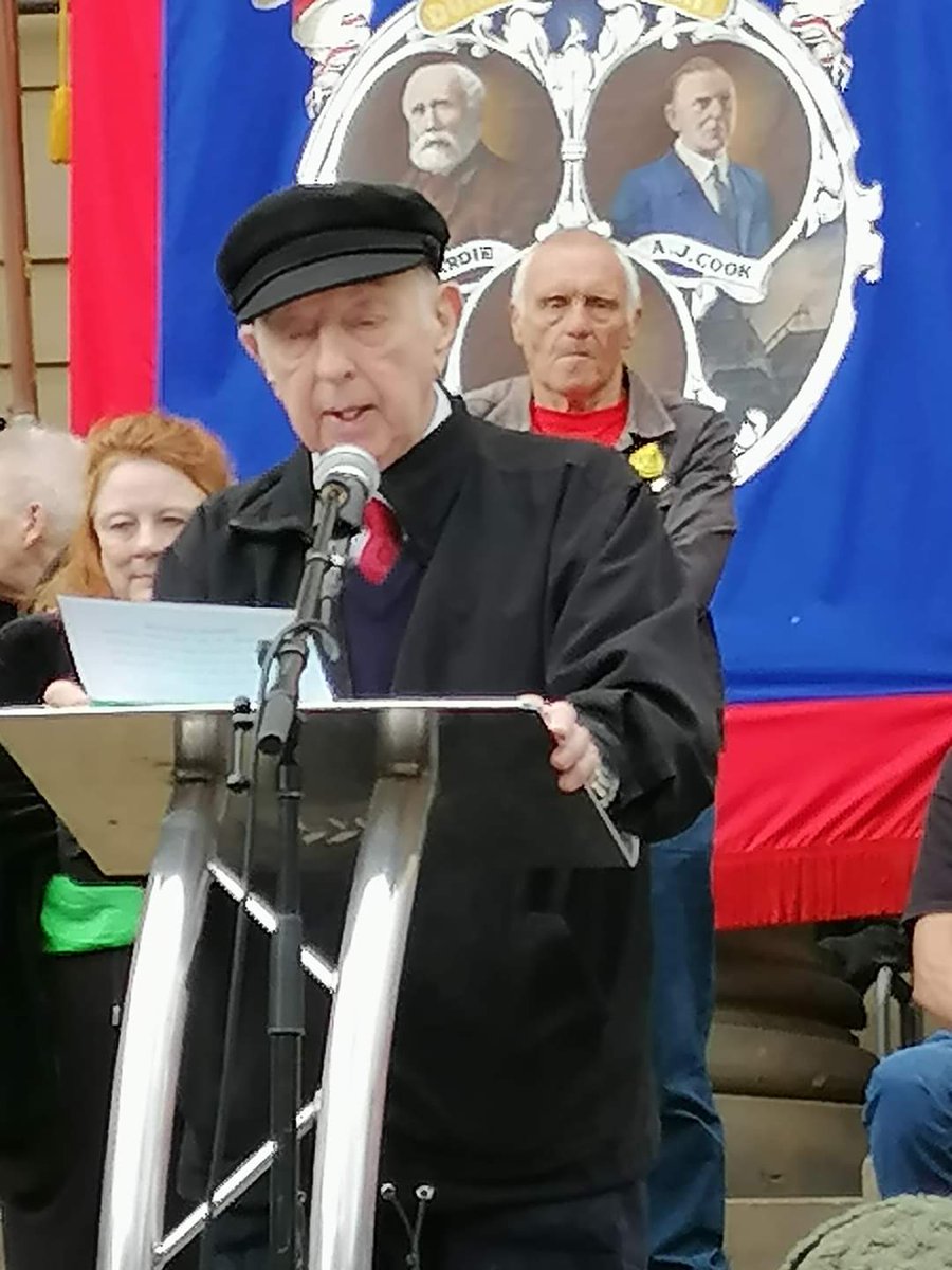 truelevelmedia's tweet photo. Arthur Scargill addressing the Orgreave Annual March and Rally today. https://t.co/B8dHqMvlN4