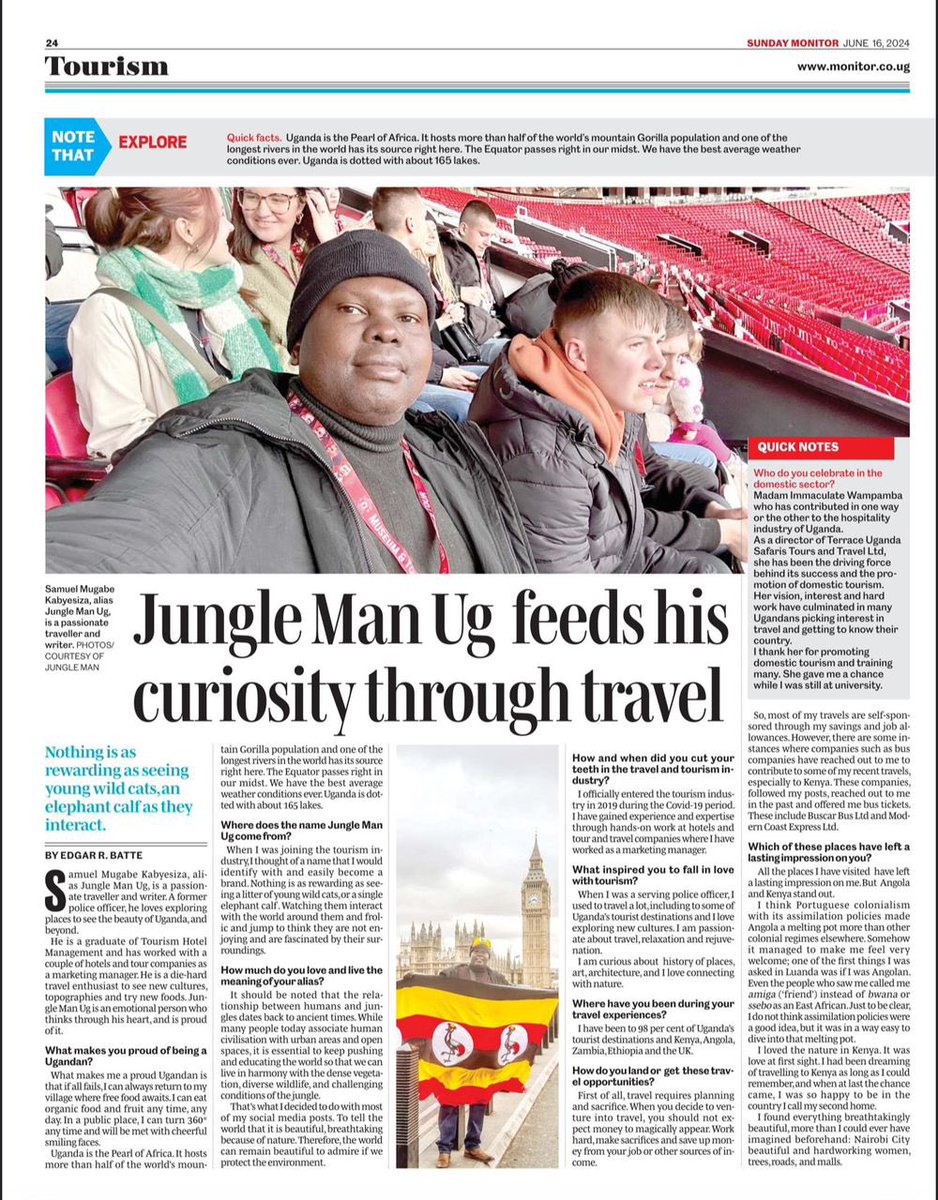 JungleManUg (@jungleug1) on Twitter photo Catch my brief life journey in tomorrow’s Sunday’s <a href="/DailyMonitor/">Daily Monitor</a> News paper. Thank you Daily Monitor Newspaper, Uganda’s Leading Independent daily Catch my brief life journey in tomorrow’s Sunday’s <a href="/DailyMonitor/">Daily Monitor</a> News paper. Thank you Daily Monitor Newspaper, Uganda’s Leading Independent daily