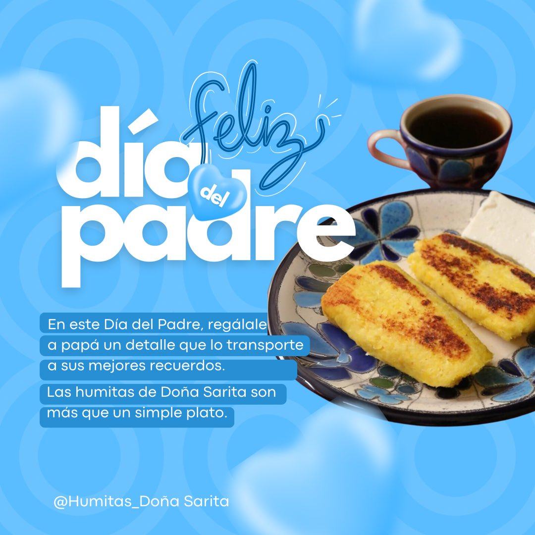 Humitas_Sarita's tweet photo. ¡Este Día del Padre, regala tradición y sabor! ‍
Sorprende a papá con las humitas de Doña Sarita, un regalo que lo transportará a sus mejores recuerdos.

¡Visita nuestro local o realiza tu pedido a domicilio!
#DiaDelPadre #Humitas #Tradicion #Sabor #Calidad #RegaloPerfecto https://t.co/ufDWOkVmgg