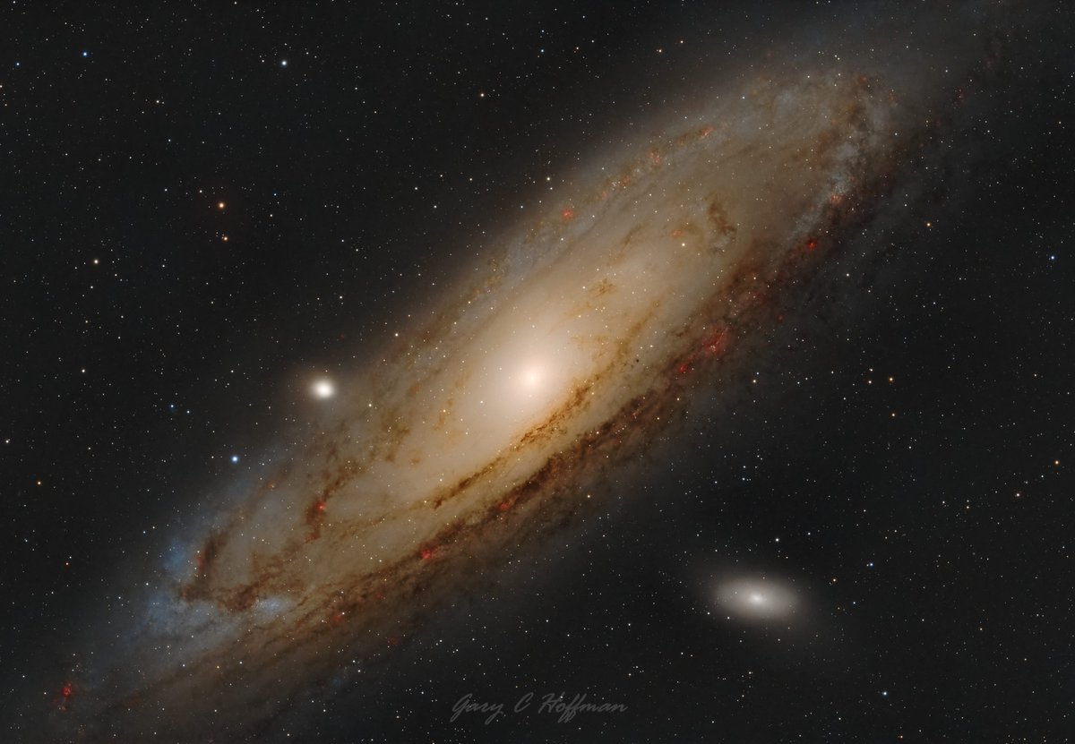 M31 Andromeda Galaxy

New version with a little (but not enough - yet) ha added. I'll get more time on it later in the year (hopefully!)

Details in ALT 

#Astronomy #Astrophotography #ThePhotoHour #Stars #Space #Nebula #APOD