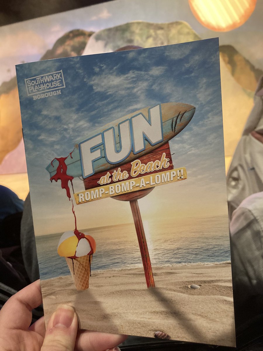 TheTheatre_Geek's tweet image. 3rd and final show of the weekend #FunAtTheBeach @swkplay @Theatretiquette. Heard mixed things about this but looking forward to checking it out