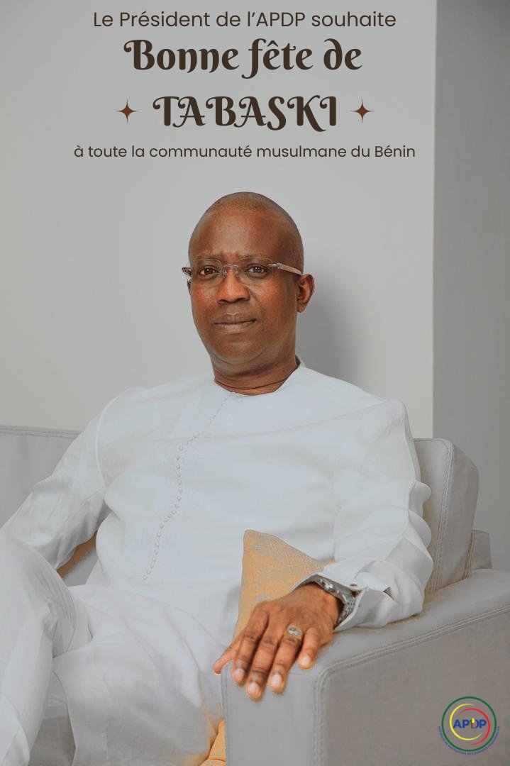 Bonne fête de Tabaski à la communauté musulmane du Bénin ! 🌙

En ce dimanche 16 juin, notre Président Luciano Hounkponou et l'Autorité de Protection des Données Personnelles - APDP vous adressent leurs vœux les plus chaleureux.

#16Juin #EidElKebir #Tabaski #Bénin