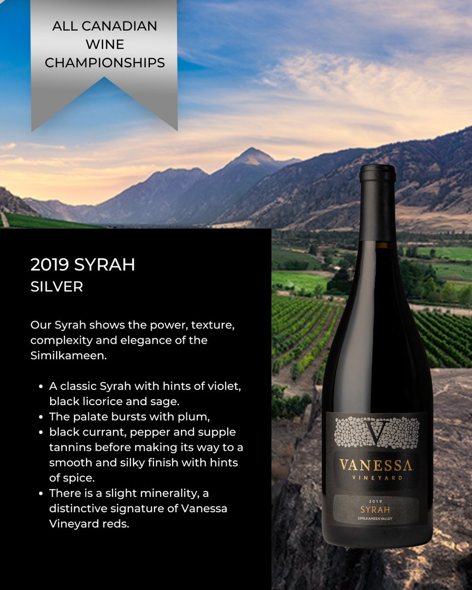 We are thrilled to be awarded the following medals @allcanadianwine
Right Bank 2019 - Gold (Bordeaux Blends over $35)
2019 Syrah - Silver (Syrah over $25)

#vanessavineyard #VVwines #BCwine #BCharvest #meritage #syrah #merlot #explorebcnow #awardwinning #awardwinningwine