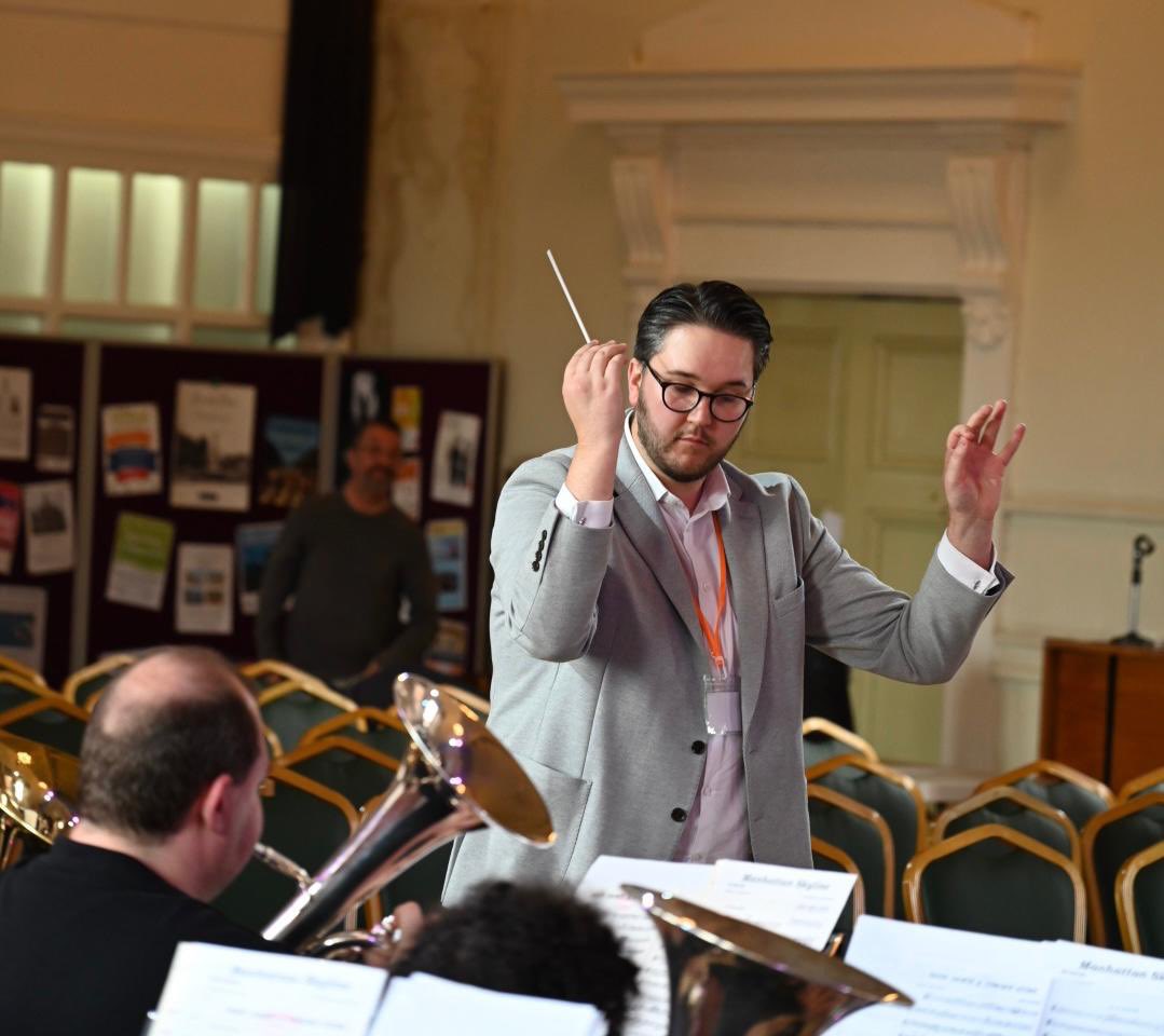 Finalist number 2 is Gary Perrin from England 🏴󠁧󠁢󠁥󠁮󠁧󠁿 working with @ecclesboroughband on Barn Dance &amp; Cowboy Hymn #BBCA #ConductingCompetition2024 #Maestro #ConductorsLeadFromTheFront #Finalists #Yamaha