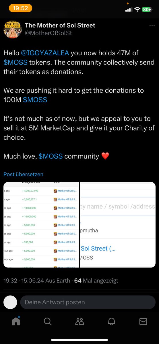 StuffJust001's tweet photo. @barkmeta Just want to donate to @IGGYAZALEA actually.
But if you can make our community rich - why not?
Let's talk.

$MOSS @MotherOfSolSt https://t.co/FDiSdC9Y8y