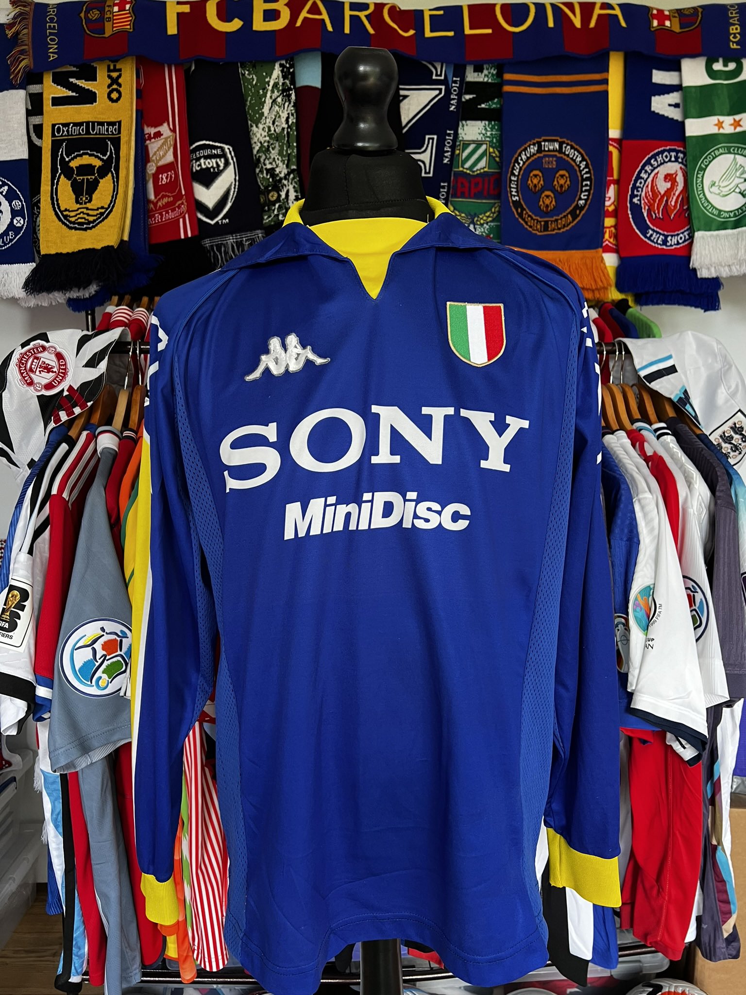 Kappa97/98” Juventusオフィシャルウィンドセット 2L 青 1997-98 Juventus Kappa 1/4 Zip Track Jacket - 8/10 - (S)