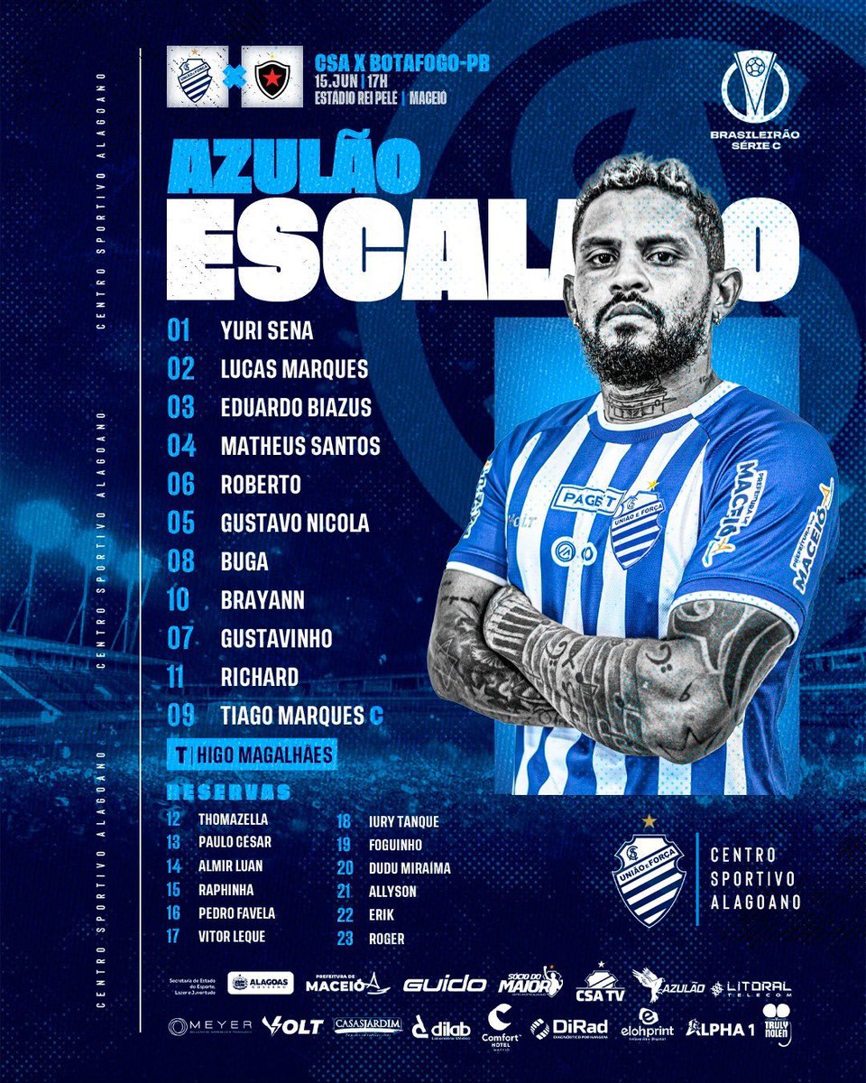 imperio_Az's tweet photo. Azulão escalado!! 💙👊🏼 https://t.co/FuRSmRMsbP