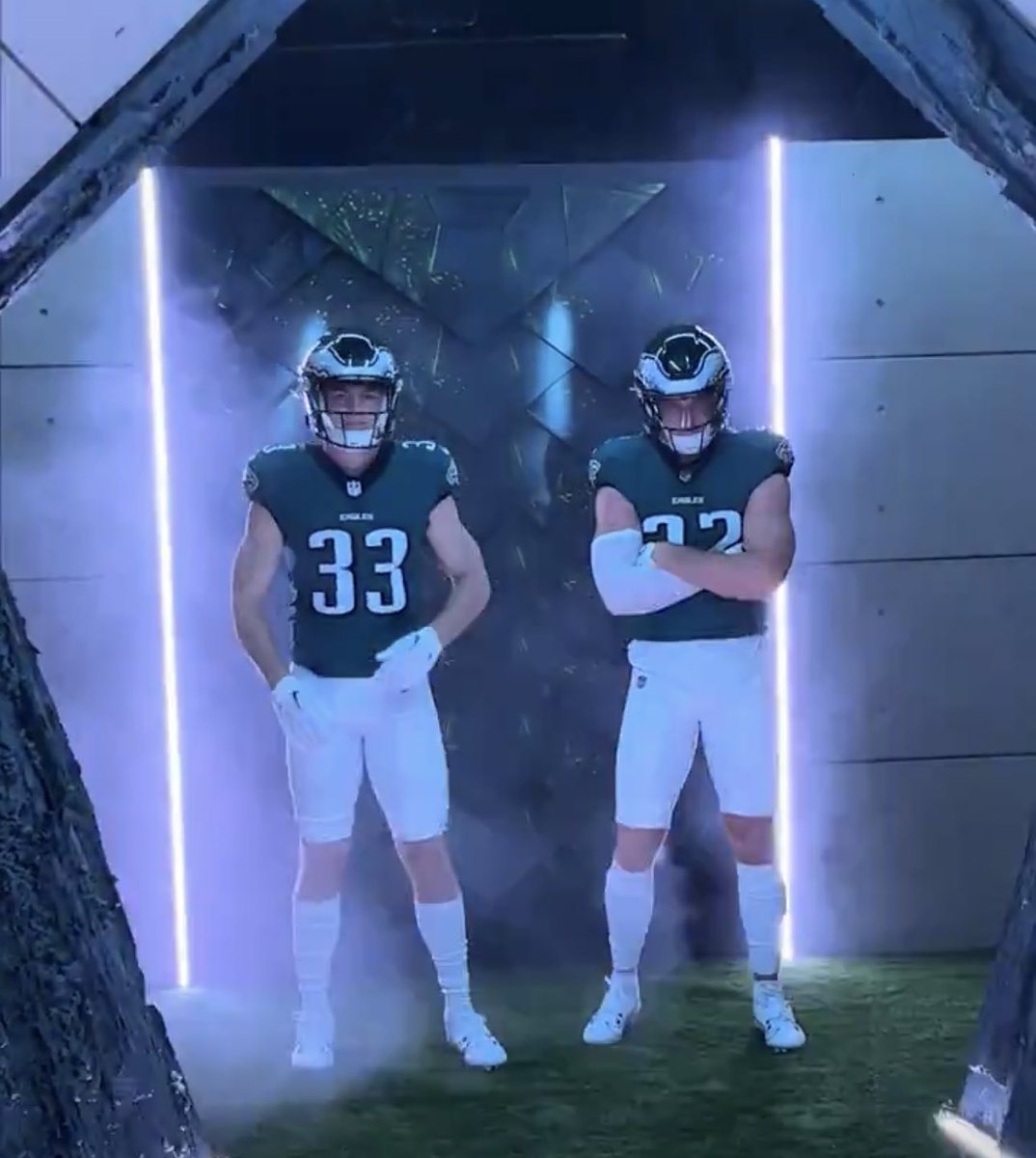 PHLEaglesNation's tweet image. Cooper DeJean x Reed Blankenship 🦅