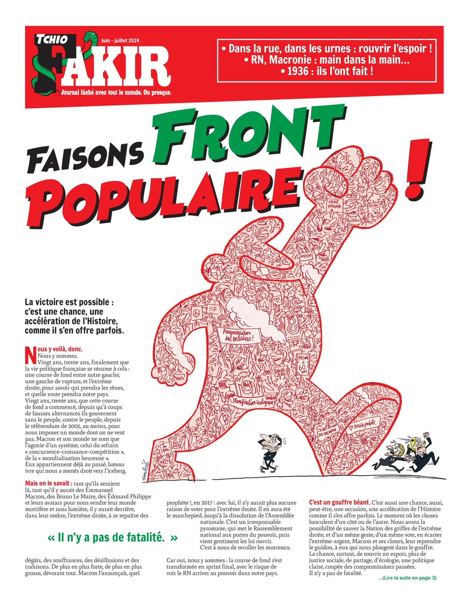 JournalFakir's tweet photo. Déjà 300.000 exemplaires commandés, de notre Tchio Fakir (gratuit), envoyé (gratuitement aussi) dans toute la France!

Vous en voulez aussi pour le diffuser autour de vous ? Commandez ici
➡️https://t.co/4HRdOGBgdL

Et n’oubliez pas de nous faire un don! 
➡️https://t.co/Gf4Sskxxhi https://t.co/YUObGwQsnQ