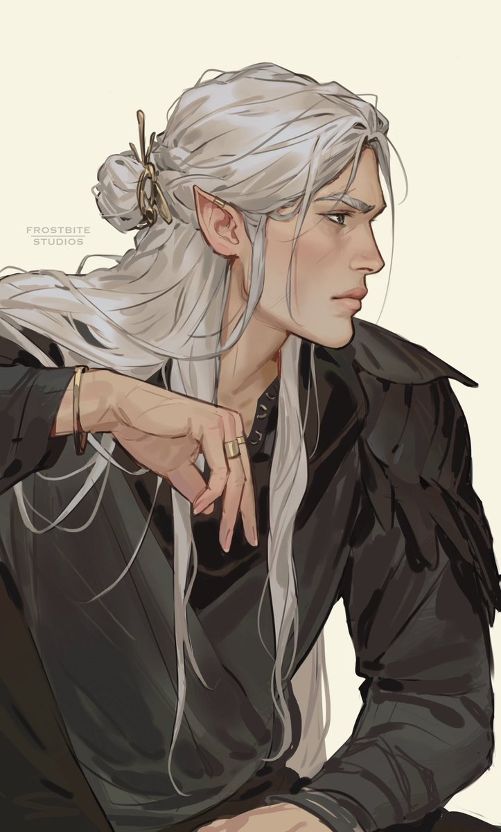 frostedsparrow's tweet image. “Very well, Jude, kingmaker. We will gamble with you.” ⚔️🪲
Lord Roiben in all his morally grey glory! Absolutely loved drawing his silvery locks. 💅👩‍🦳 Illustration for @hollyblack ‘s game Enemies &amp;amp; Lovers: The Crown of Elfhame! #thecruelprince #tithe #thefolkoftheair