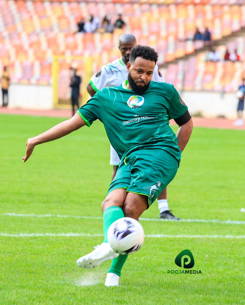 PoojaMedia's tweet photo. Attom himself scored a penalty at the Attom Foundation Charity Champions match in Abuja. 🔥🇳🇬 https://t.co/I15MuDFm4C