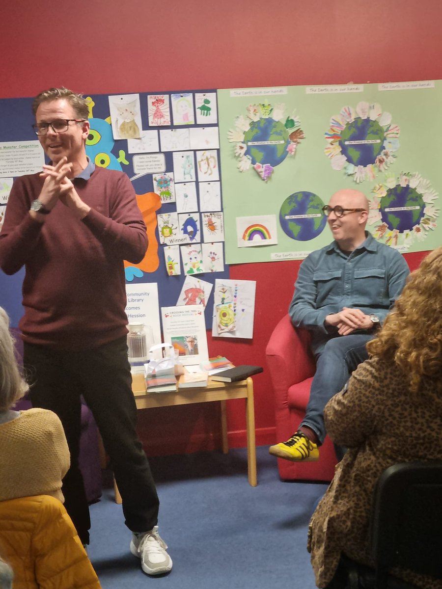 erskine_fiona's tweet image. Another fabulous ⁦@CrossingtheTees⁩ event ⁦@stocktonlibrary⁩ #Acklam with exuberant ⁦@drakebookshop⁩ and wise (old soul) ⁦@MumblinDeafRo⁩ with publisher and chauffeur champion of the arts punching WAY above their weight ⁦@Ofmooseandmen⁩