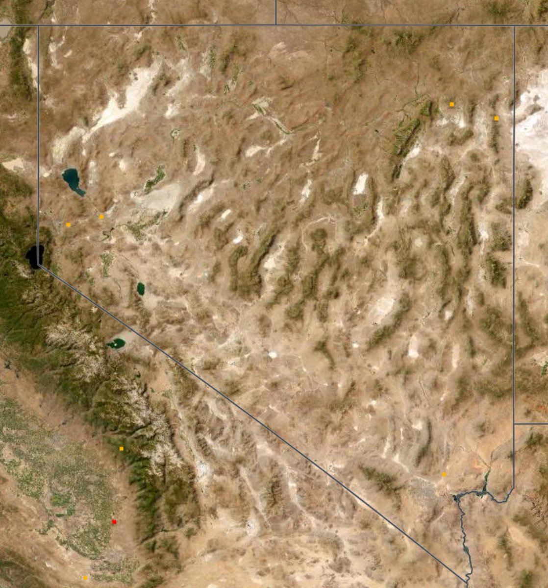 NVFireTower's tweet image. NV Fire Stats:
VIIRS / MODIS 15 Jun 2024 #NV #FireWX #FireWXWatch #NVWildfire
#SchurzFire #Mineral 
65 ac
H-9FF, MARLETTE , BC 3106, CCD 3361, BC 3107, BC 12, CCD 3362, HTF 323, HTF 317
#LittleCedarFire #Elko
3 ac   &amp;gt;12 hours data
E-1443, B-5231, DZR 1806