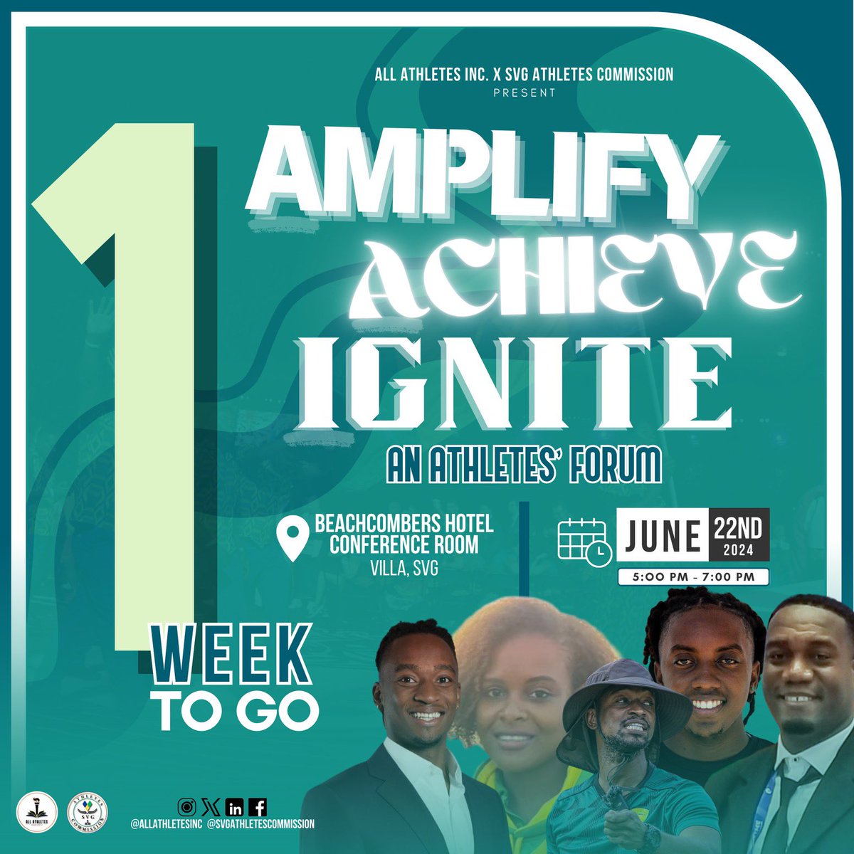 We are just ONE WEEK away from the Amplify, Achieve, Ignite Athletes' Forum! 🌟

We're happy to announce that our facilitator for the event will be Shane Cadogan. His leadership and experience will guide us through an impactful and inspiring forum.