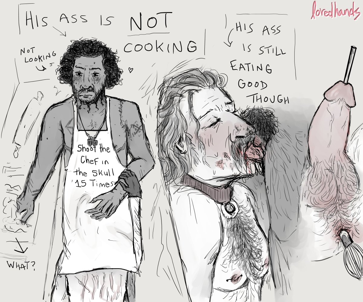 lovedhands's tweet photo. CW period (oral) sex, sounding, and object insertion.
Never let the dog in the kitchen while you're cooking. It'll only whine until you let it eat. #RizzyWeek https://t.co/oOInGn3N1H